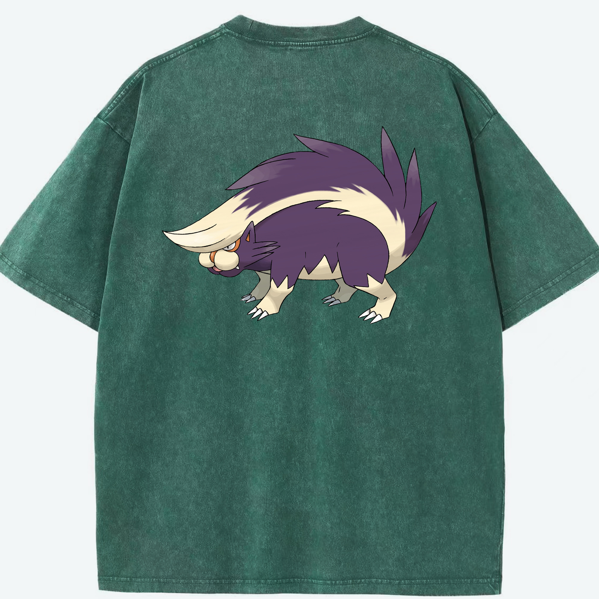 （画像用） ポケットモンスター Pokémon 綿100% ヴィンテージ風 半袖Tシャツ（背面プリント）